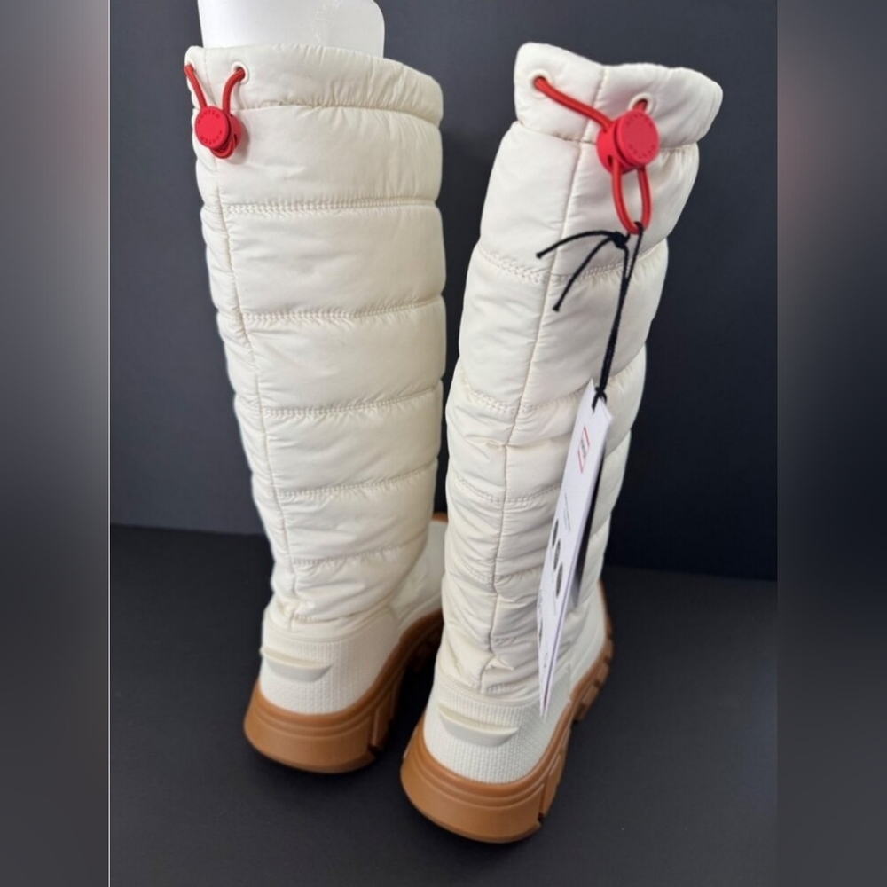 Hunter Tall Puffer Snow Intrepid Boots Insulated Winter White EU 41 US 10 NIB - Picture 5 of 16